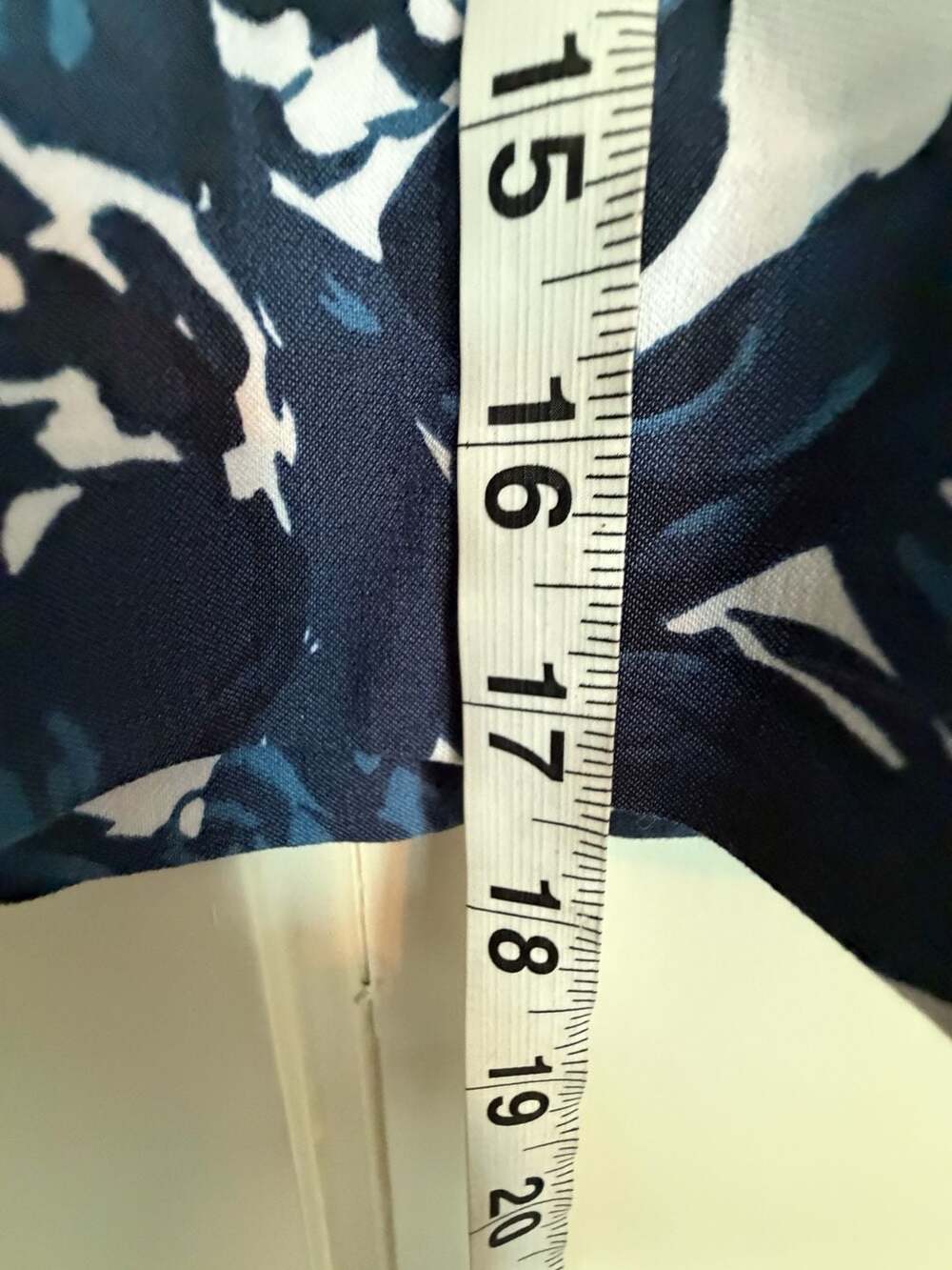 S.C. & Co. Blue and White Floral Print Athletic Skort - Picture 6 of 7